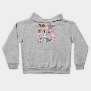 The Ginghams Paper Doll - Carrie Kids Hoodie